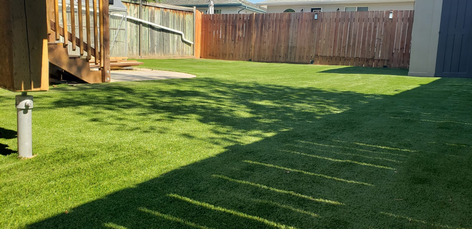 Artificial turf — finished lawn