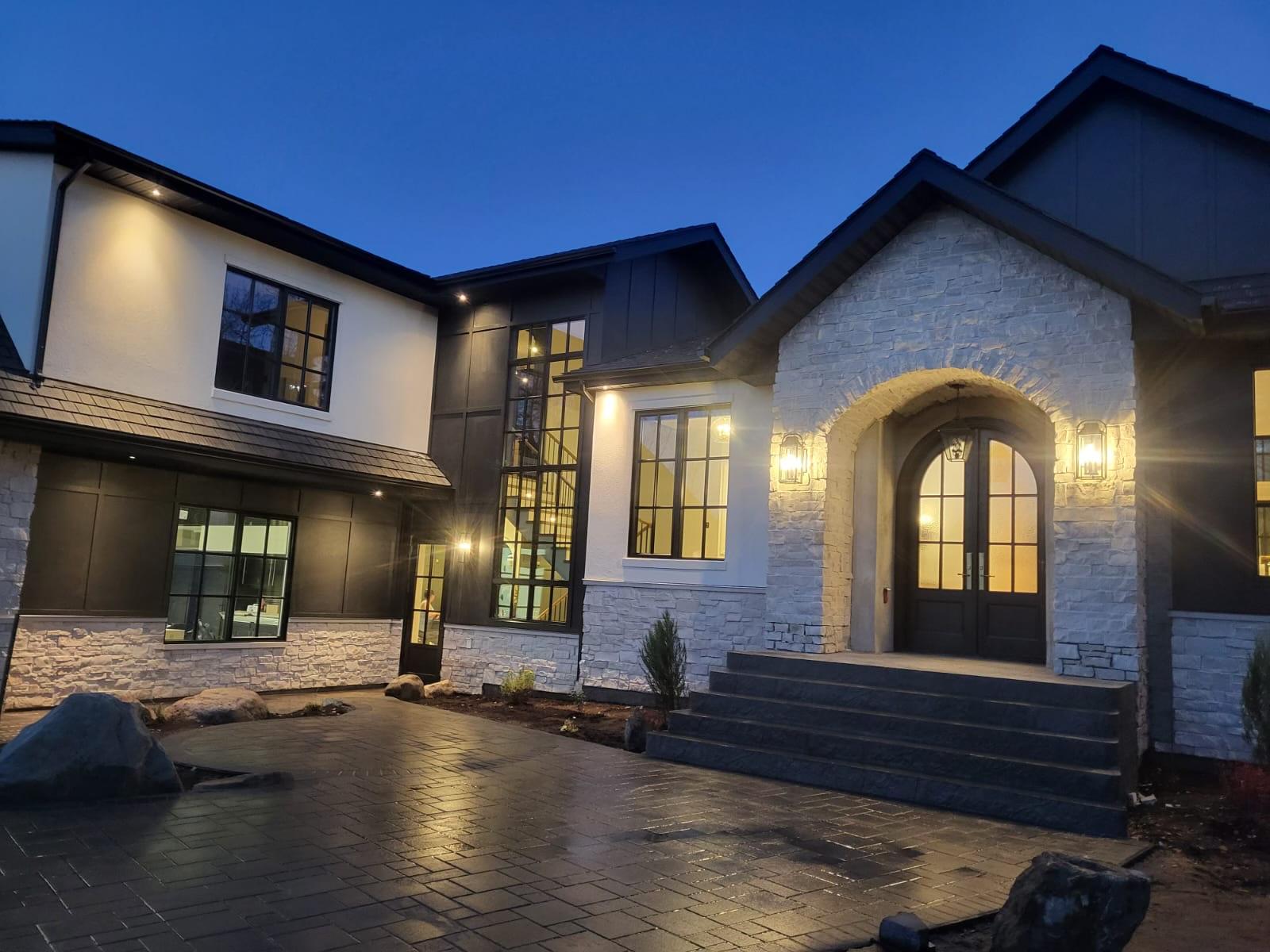 Hardscaping paver patio installation